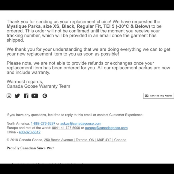 SOLD! ❤️Canada Goose MYSTIQUE PARKA - Picture 12 of 12